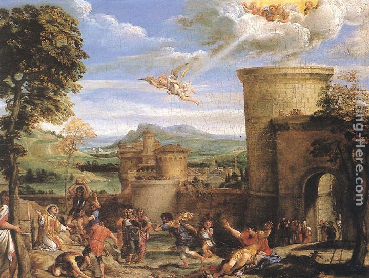 The Martyrdom of St. Stephen painting - Annibale Carracci The Martyrdom of St. Stephen art painting